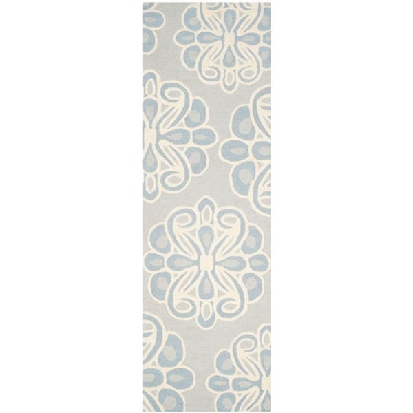 Safavieh Cambridge Runner Rugs, Grey and Blue - 2 ft.-6 in. x 8 ft. - CAM725V-28