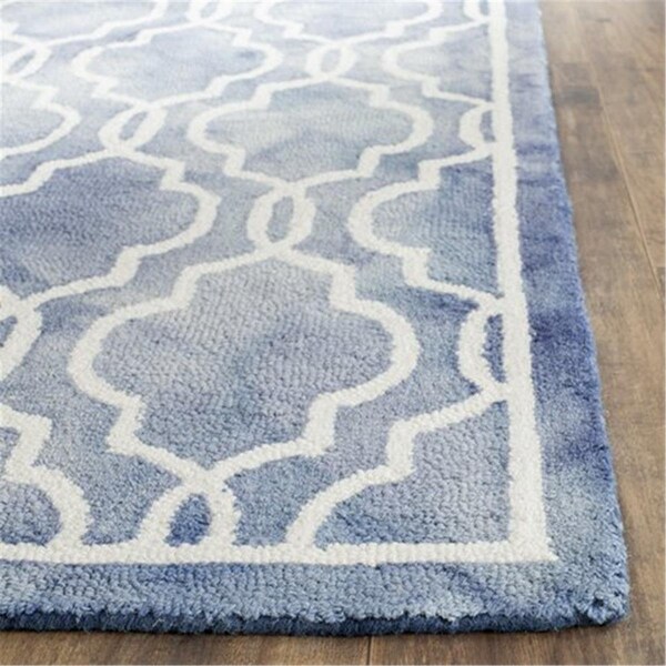 Safavieh Dip Dye Hand Tufted Runner Rug- Blue - Ivory- 2 ft. 6 in. x 4 ft. - DDY539K-24