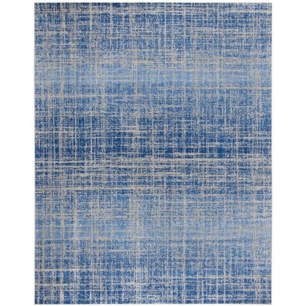 Safavieh 3 x 5 ft. Small Rectangle Adirondack Power Loomed RugBlue & Silver - ADR116D-3