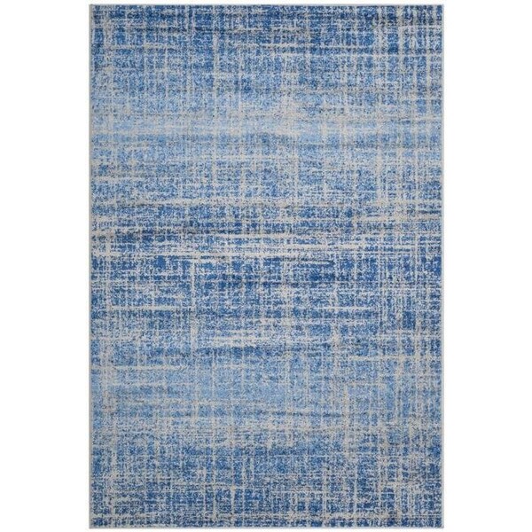 Safavieh 3 x 5 ft. Small Rectangle Adirondack Power Loomed RugBlue & Silver - ADR116D-3