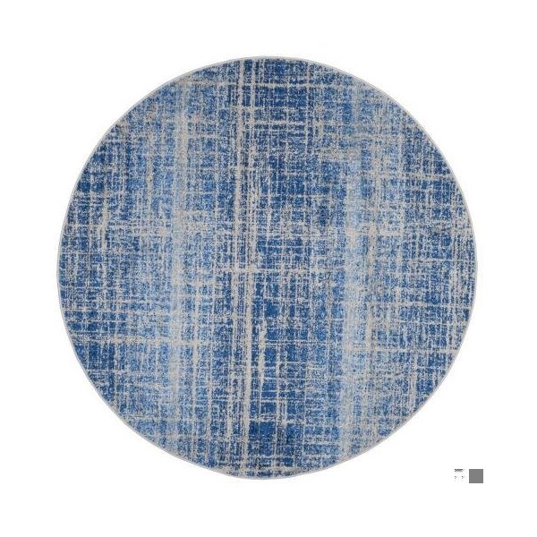 Safavieh 3 x 5 ft. Small Rectangle Adirondack Power Loomed RugBlue & Silver - ADR116D-3