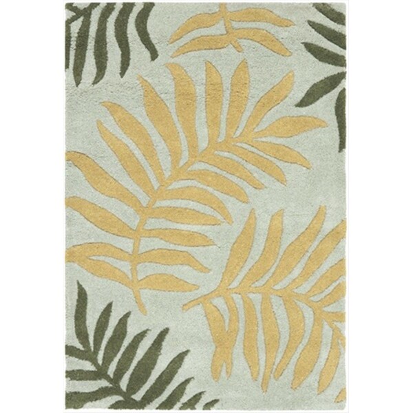 Safavieh 2 x 3 ft. Accent Contemporary Soho Light Blue and Multi Color Hand Tufted Rug - SOH744B-2