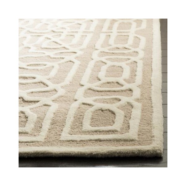 Safavieh Cambridge Hand Tufted Runner Rugs, Beige and Ivory - 2 ft.-6 in. x 8 ft. - CAM570J-28