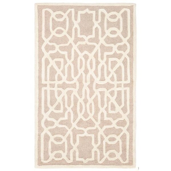 Safavieh Cambridge Hand Tufted Runner Rugs, Beige and Ivory - 2 ft.-6 in. x 8 ft. - CAM570J-28