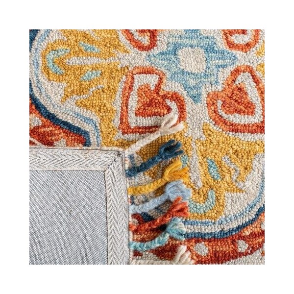 Safavieh 5 x 8 ft. Aspen Hand Tufted Medium Rectangle Area RugBeige & Rust - APN217A-5