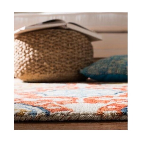 Safavieh 5 x 8 ft. Aspen Hand Tufted Medium Rectangle Area RugBeige & Rust - APN217A-5