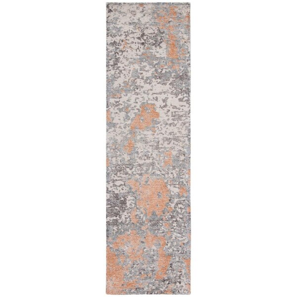 Safavieh 2 ft.3 in. x 8 ft. Restoration Vintage Runner Handmade Wool Rug Rust & Grey - RVT114P-28