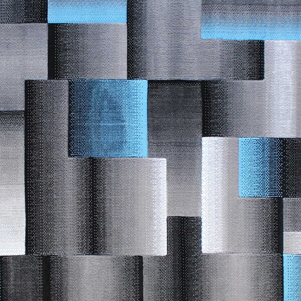 Flash Furniture Blue 6' x 9' Modern Color Blocked Area Rug - ACD-RGTRZ861-69-BL-GG