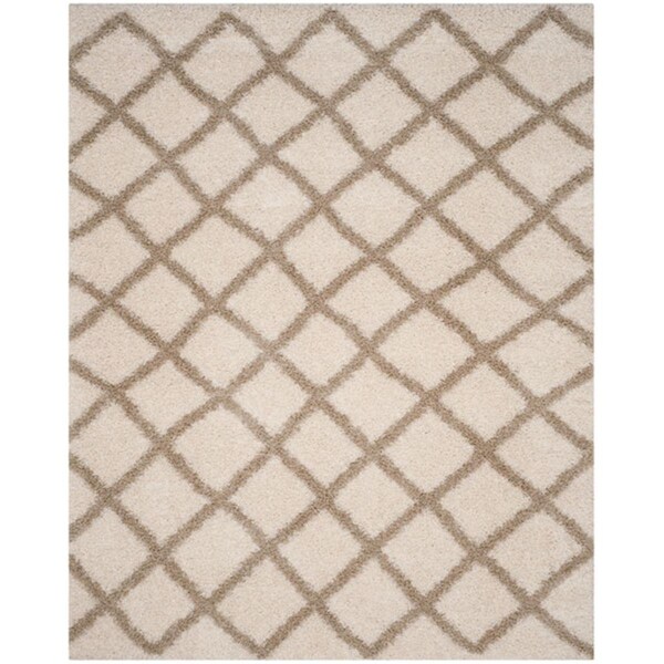Safavieh Dallas Shag Medium Rectangle Area RugIvory & Beige 6 x 9 ft. - SGD258B-6