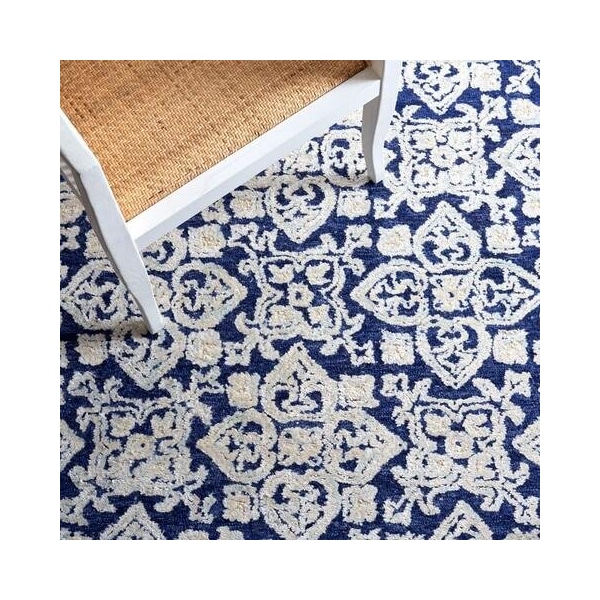 Safavieh Aspen Rectangle Area RugNavy & Ivory 5 x 8 ft. - APN296N-5