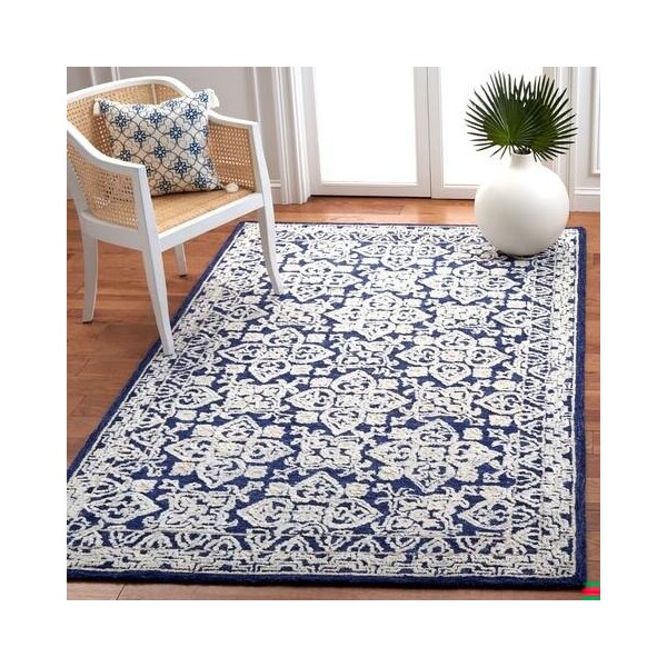 Safavieh Aspen Rectangle Area RugNavy & Ivory 5 x 8 ft. - APN296N-5