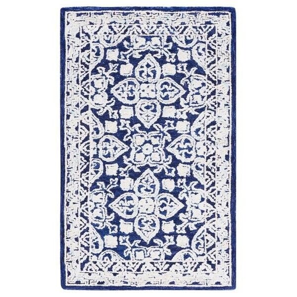 Safavieh Aspen Rectangle Area RugNavy & Ivory 5 x 8 ft. - APN296N-5