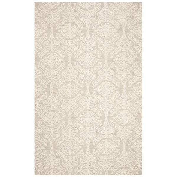 Safavieh 2 x 8 ft. x 3 in. Contemporary Blossom Hand Tufted Area RugSilver & Ivory - BLM112G-28