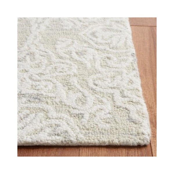 Safavieh 2 x 8 ft. x 3 in. Contemporary Blossom Hand Tufted Area RugSilver & Ivory - BLM112G-28
