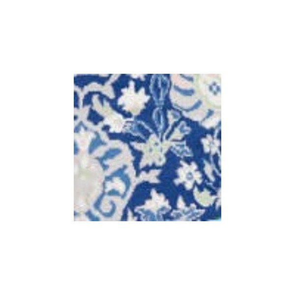 Homeroots 5 x 7 ft. Navy & Ivory Intricate Floral Area Rug - 385866