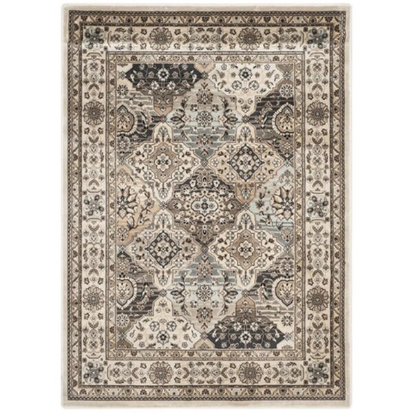 Safavieh Persian Garden Power Loomed Rectangle Rug- Multi - Ivory- 4 x 5 ft. 7 in. - PEG609M-4