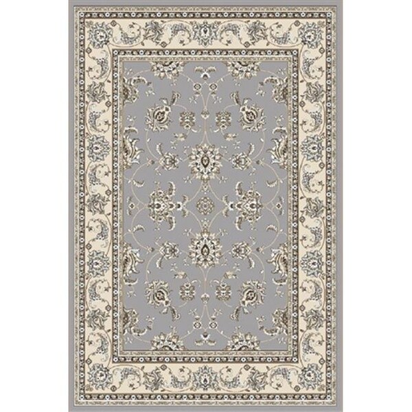 Radici Usa Inc Radici 1780-0034-GREY Pisa Round Grey Traditional Turkey Area Rug; 5 ft. 3 in. - 1780/0034/GREY