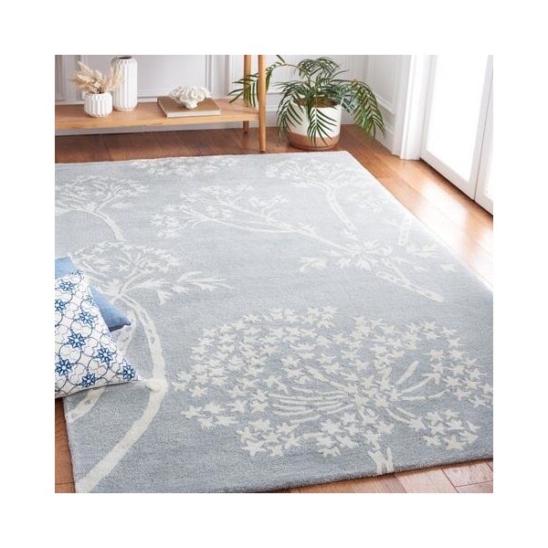 Safavieh Bella Hand Tufted Runner Rug, Light Blue and Ivory - 2 ft.-3 in. x 7 ft. - BEL131A-27