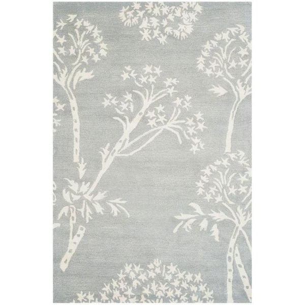 Safavieh Bella Hand Tufted Runner Rug, Light Blue and Ivory - 2 ft.-3 in. x 7 ft. - BEL131A-27