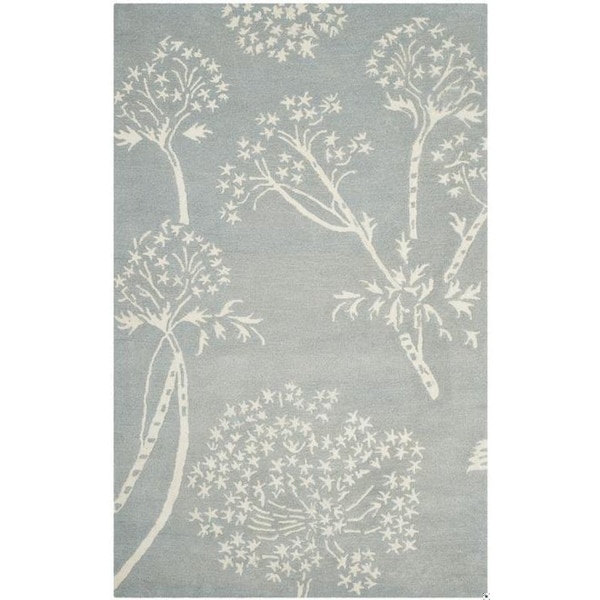Safavieh Bella Hand Tufted Runner Rug, Light Blue and Ivory - 2 ft.-3 in. x 7 ft. - BEL131A-27