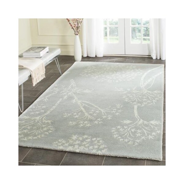 Safavieh Bella Hand Tufted Runner Rug, Light Blue and Ivory - 2 ft.-3 in. x 7 ft. - BEL131A-27