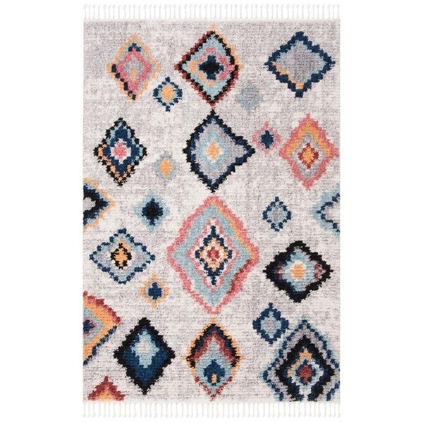 Safavieh 4 x 6 ft. Morocco Rectangle Power Loomed Area RugCream & Multi Color - MRC940A-4