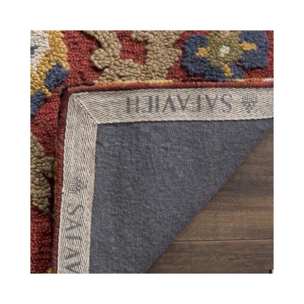 Safavieh Blossom Hand Tufted Runner Rug, Red and Multicolor - 2 ft.-3 in. x 8 ft. - BLM401C-28