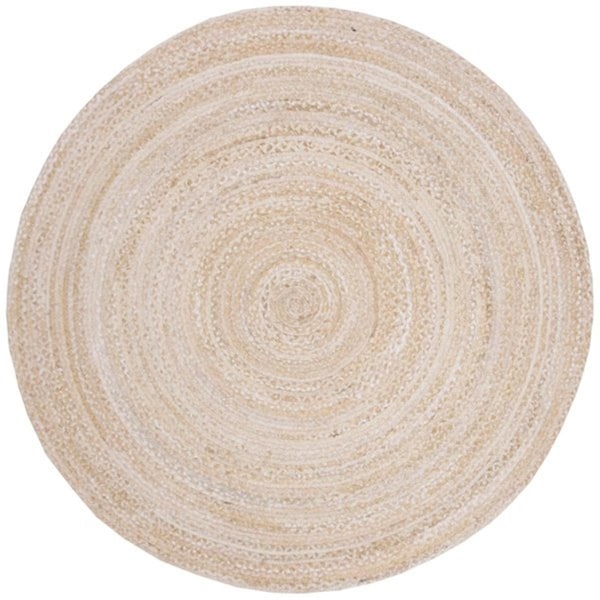 Safavieh Braided Global Round Hand-Woven RugsBeige 4 x 4 ft. - BRD452B-4R