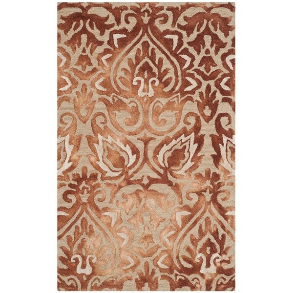 Safavieh Dip Dye Hand Tufted Small Rectangle Area RugCopper & Beige 3 x 5 ft. - DDY511Q-3