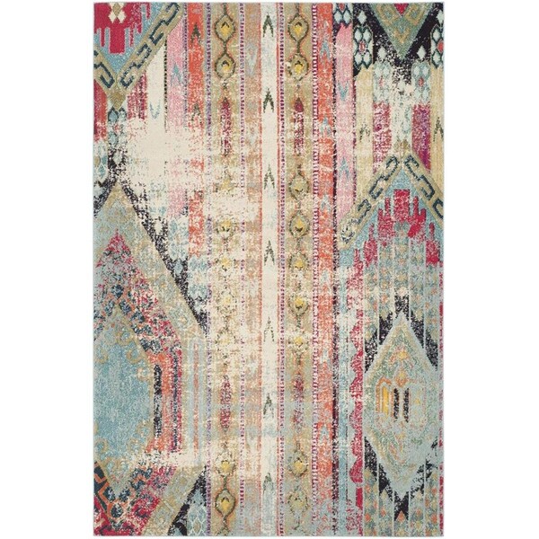 Safavieh Monaco Power Loomed Medium Rectangle Rugs, Multi Color - 6 ft.-7 in. x 9 ft.-2 in. - MNC222F-6