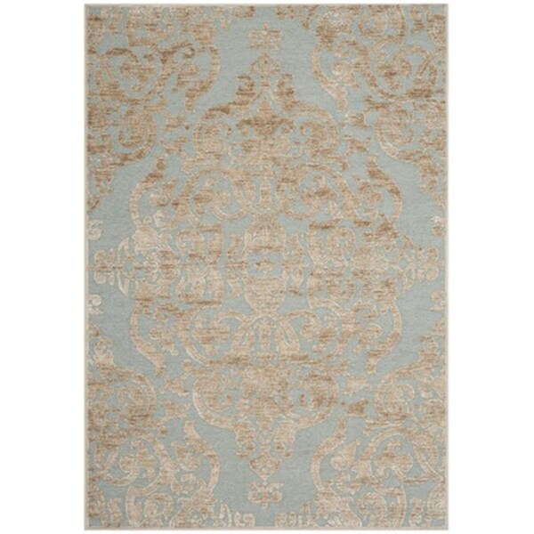 Safavieh Paradise Power Loomed Runner Rug- Stone - Aqua- 2 ft. 2 in. x 8 ft. - PAR348-3470-28