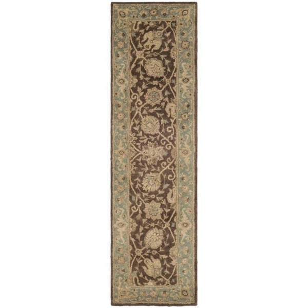 Safavieh 4 x 6 ft. Small Rectangle Traditional Antiquity- Brown and Green Hand Tufted Rug - AT21G-4