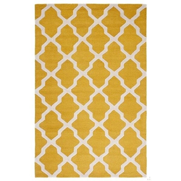 Safavieh Cambridge Hand Tufted Runner Rug- Gold - Ivory- 2 ft. 6 in. x 12 ft. - CAM121Q-212