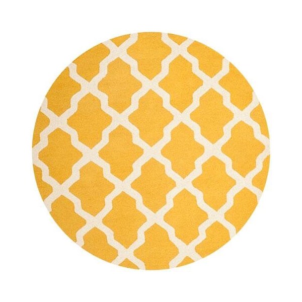 Safavieh Cambridge Hand Tufted Runner Rug- Gold - Ivory- 2 ft. 6 in. x 12 ft. - CAM121Q-212