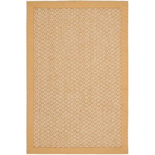 Safavieh 4 x 6 ft. Small Rectangle Casual Maize Natural Fiber Rug - NF525F-4