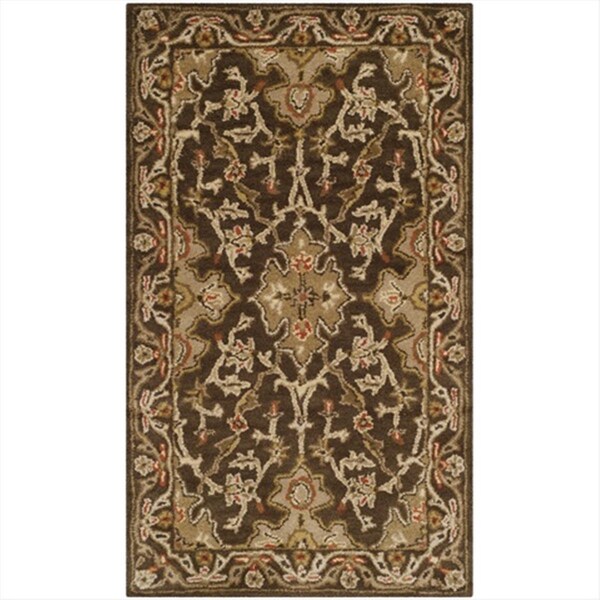 Safavieh 3 Ft. x 5 Ft. Small Rectangle- Traditional Classic Brown And Brown Hand Tufted Rug - CL931A-3