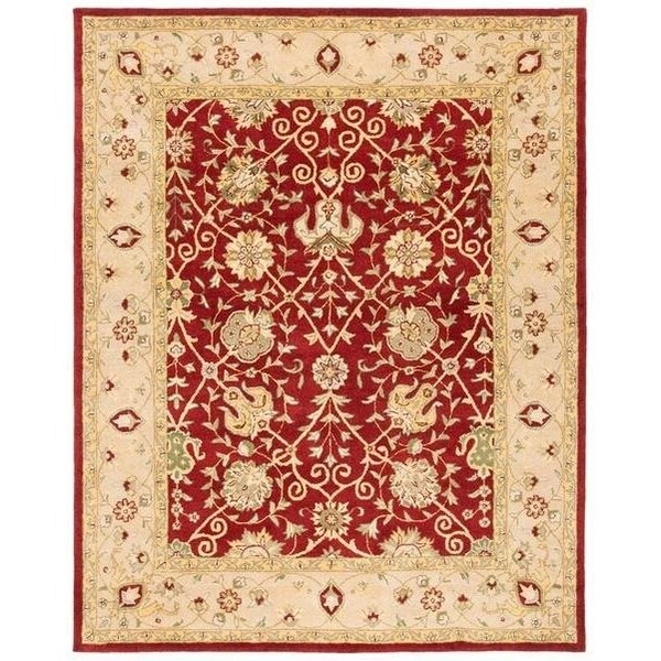 Safavieh 3 x 5 ft. Accent Traditional Antiquity- Rust Hand Tufted Rug - AT21A-3
