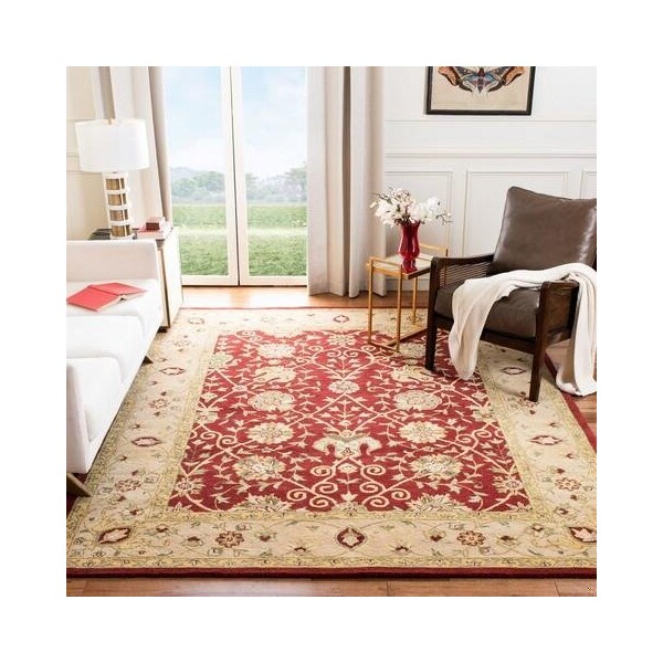 Safavieh 3 x 5 ft. Accent Traditional Antiquity- Rust Hand Tufted Rug - AT21A-3
