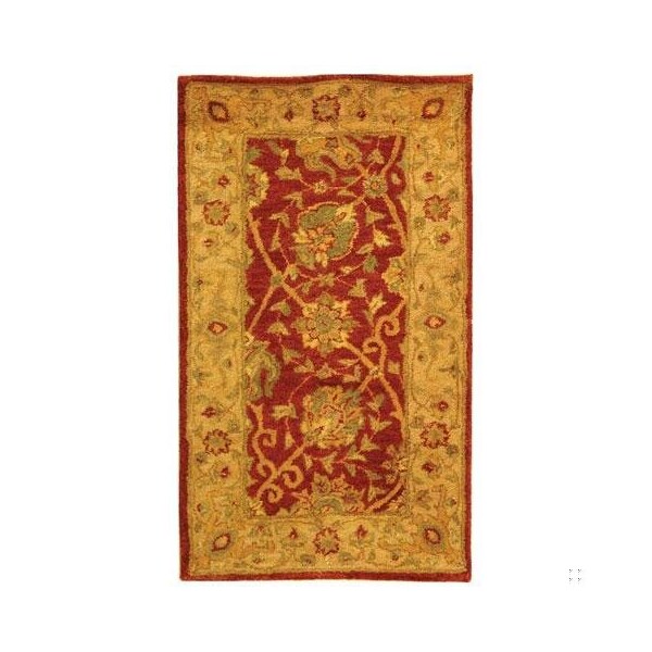 Safavieh 3 x 5 ft. Accent Traditional Antiquity- Rust Hand Tufted Rug - AT21A-3