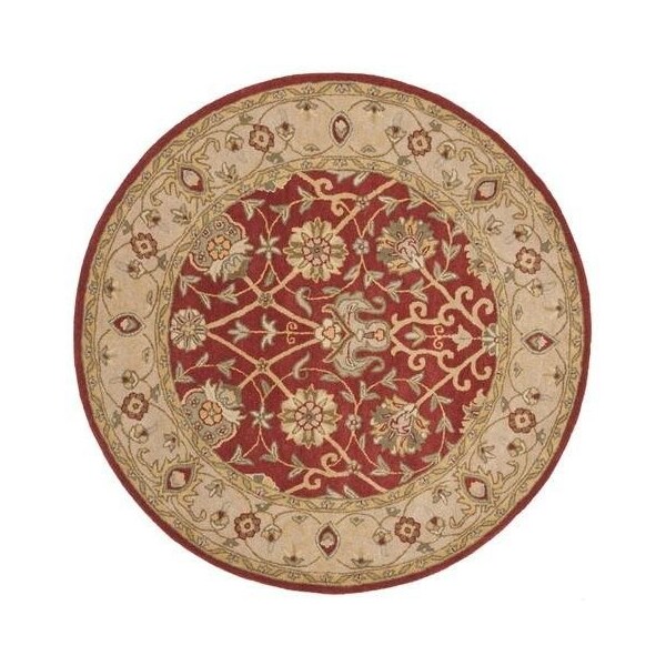 Safavieh 3 x 5 ft. Accent Traditional Antiquity- Rust Hand Tufted Rug - AT21A-3