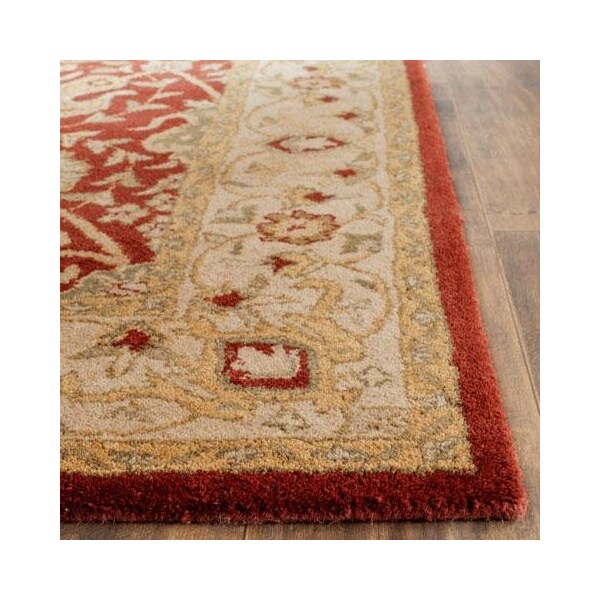 Safavieh 3 x 5 ft. Accent Traditional Antiquity- Rust Hand Tufted Rug - AT21A-3