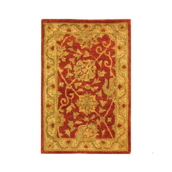 Safavieh 3 x 5 ft. Accent Traditional Antiquity- Rust Hand Tufted Rug - AT21A-3