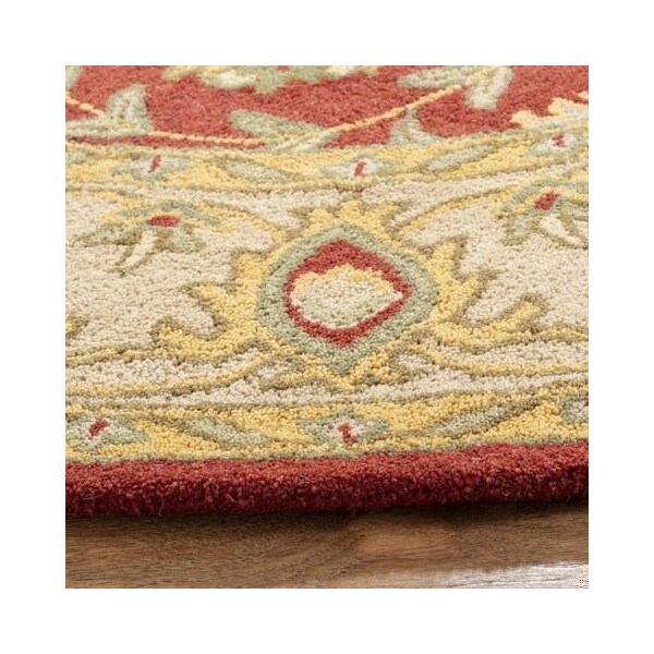 Safavieh 3 x 5 ft. Accent Traditional Antiquity- Rust Hand Tufted Rug - AT21A-3
