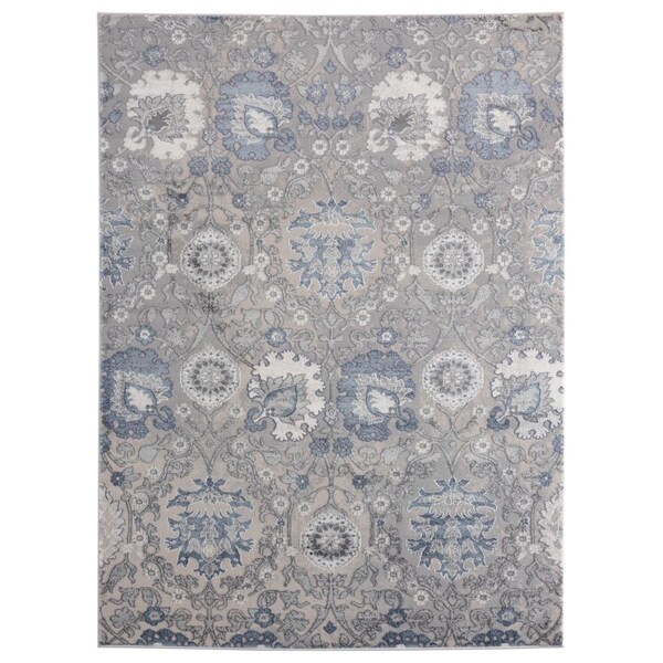 Manmade Cascades Olallie Blue Accent Rectangle Rug, 1 ft. 11 in. x 3 ft. - MA2456628