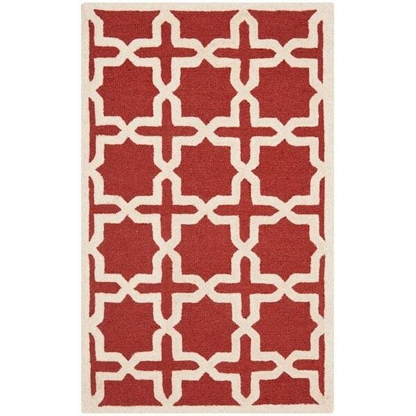 Safavieh Cambridge Hand Tufted Accent RugRust & Ivory 2 ft.6 in. x 4 ft. - CAM125L-24