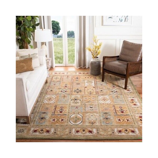 Safavieh 2 Ft. - 3 In. x 8 Ft. Runner- Traditional Classic Sage And Multi Hand Tufted Rug - CL305A-28