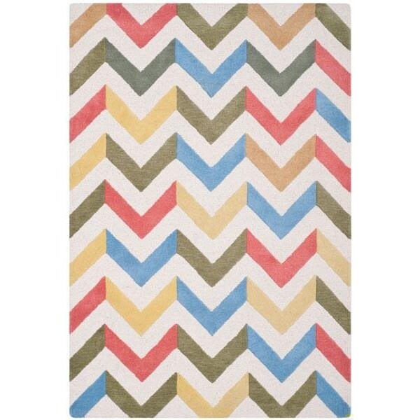 Safavieh Cambridge Hand Tufted Runner Rug- IVORY - MULTI- 2 ft. 6 in. x 4 ft. - CAM580D-24