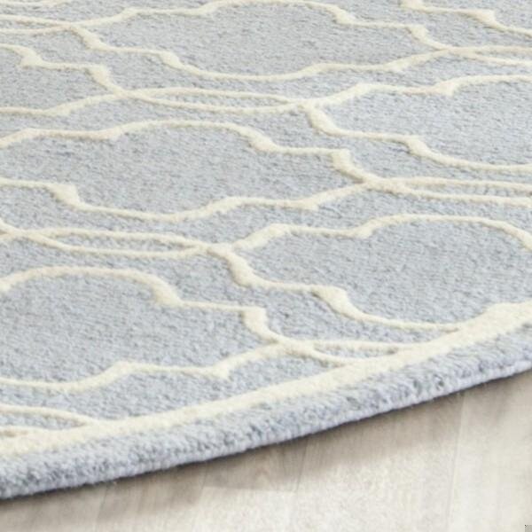 Safavieh Cambridge Hand Tufted Runner Rugs, Light Blue and Ivory - 2 ft.-6 in. x 8 ft. - CAM131A-28