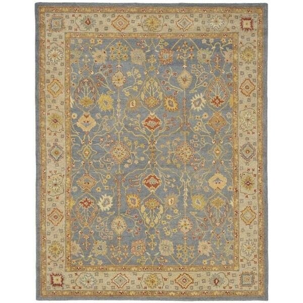 Safavieh 3 x 5 ft. Accent Traditional Antiquity- Blue and Ivory Hand Tufted Rug - AT314A-3