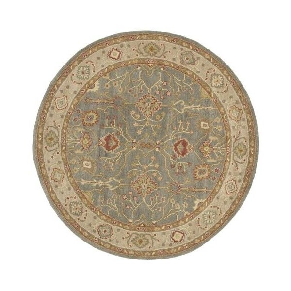 Safavieh 3 x 5 ft. Accent Traditional Antiquity- Blue and Ivory Hand Tufted Rug - AT314A-3